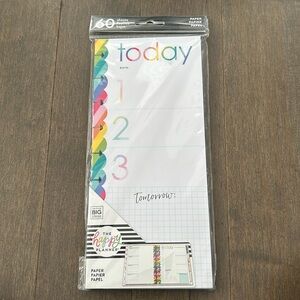 ME & MY BIG IDEAS Happy Planner Note Paper Bundle, Skinny Planner Sheets Design